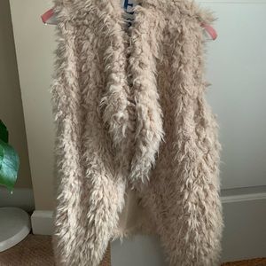 Faux fur vest